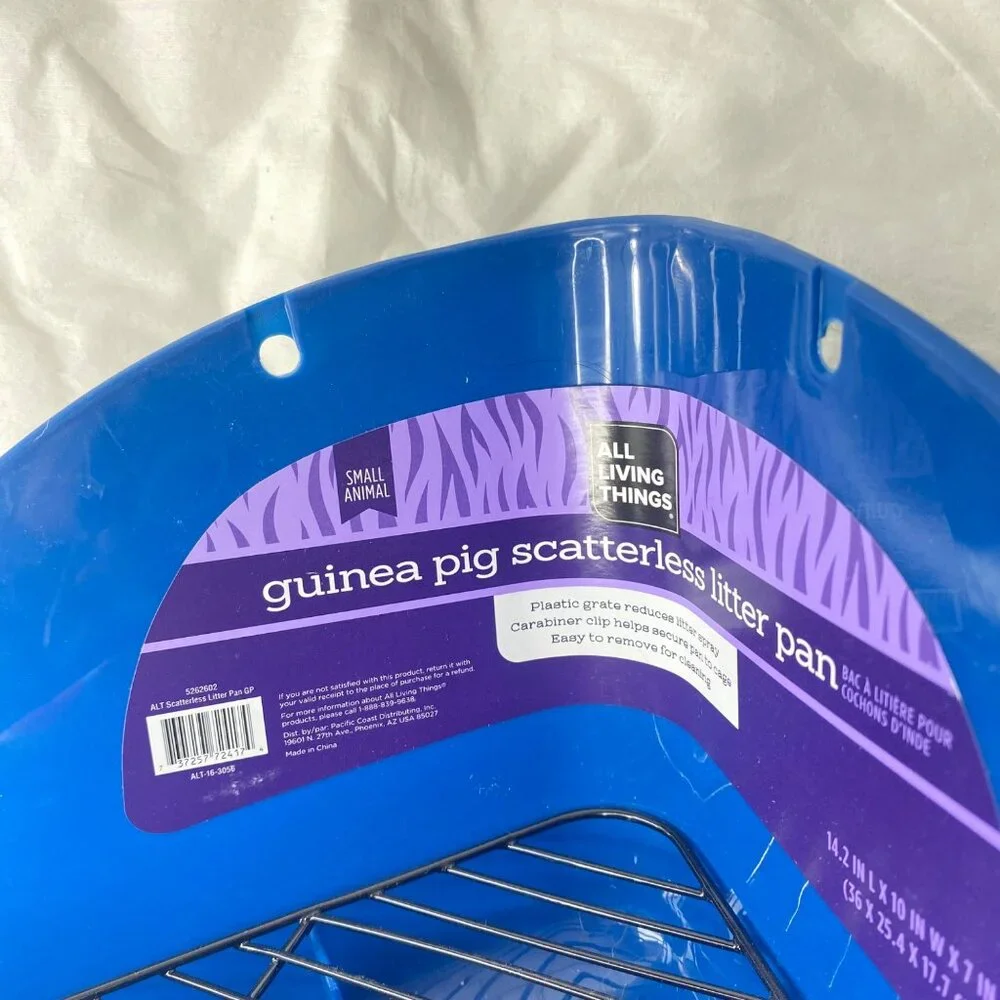 All Living Things Guinea Pig Scatterless Litter Pan NWT